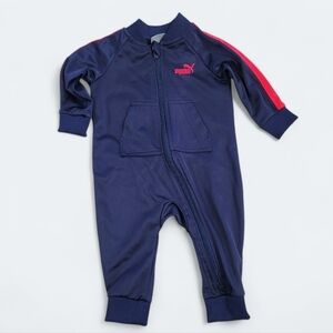 Puma Blue Red Kids Track Suit Joggers size 3 - 6 Months